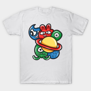 Alien Monster Doodle T-Shirt